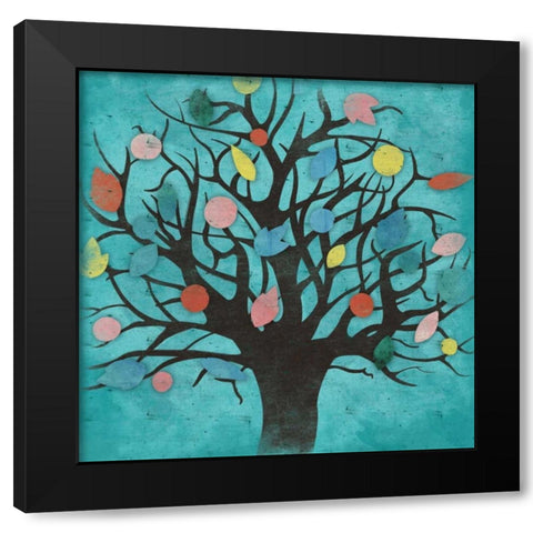 Tree Black Modern Wood Framed Art Print by Grey, Jace