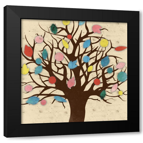 Tree 2 Black Modern Wood Framed Art Print with Double Matting by Grey, Jace
