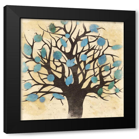 Tree Black Modern Wood Framed Art Print by Grey, Jace