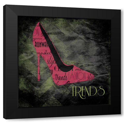 Trends Black Modern Wood Framed Art Print with Double Matting by Grey, Jace
