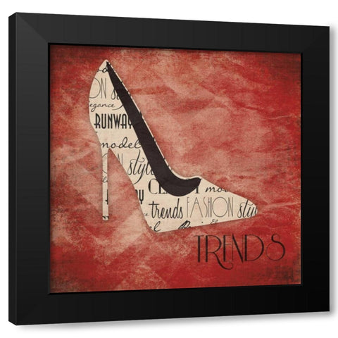 Trends Black Modern Wood Framed Art Print with Double Matting by Grey, Jace