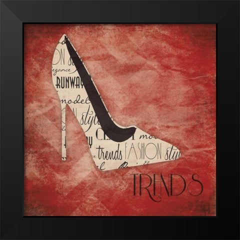 Trends Black Modern Wood Framed Art Print by Grey, Jace