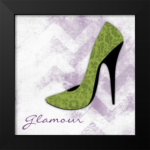 Glamour Black Modern Wood Framed Art Print by Grey, Jace