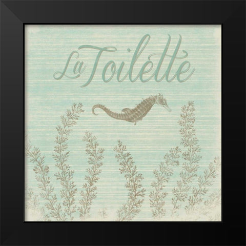 Bath sea Black Modern Wood Framed Art Print by Grey, Jace