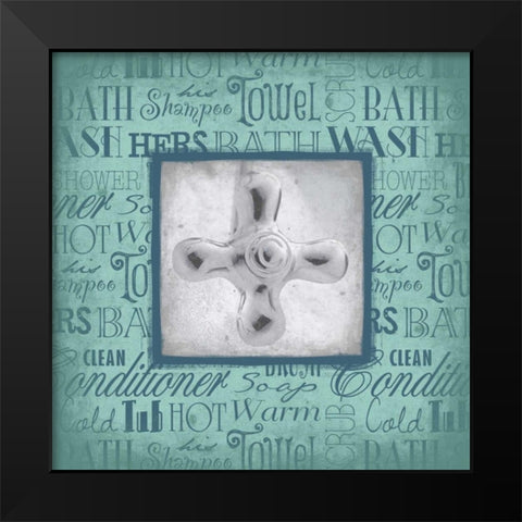 Cold knob Black Modern Wood Framed Art Print by Grey, Jace