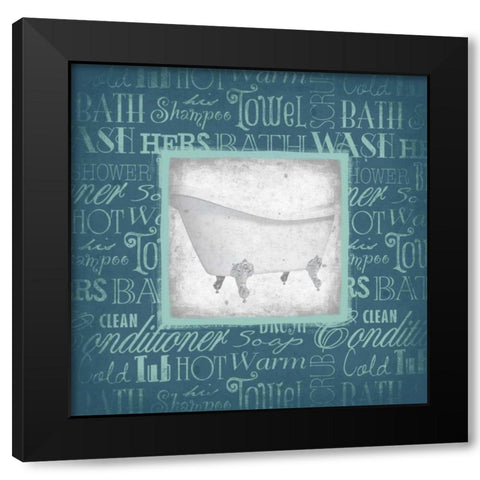 TUB Black Modern Wood Framed Art Print by Grey, Jace