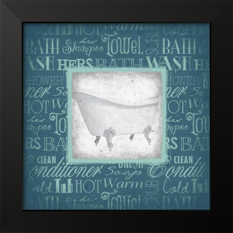 TUB Black Modern Wood Framed Art Print by Grey, Jace
