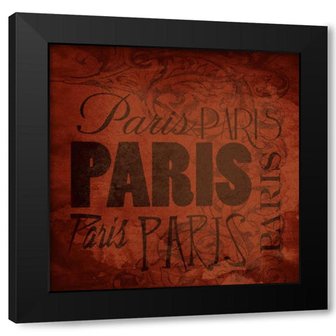 Paris 4 Black Modern Wood Framed Art Print by Grey, Jace