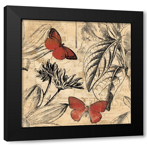 Paris 6 Black Modern Wood Framed Art Print with Double Matting by Grey, Jace