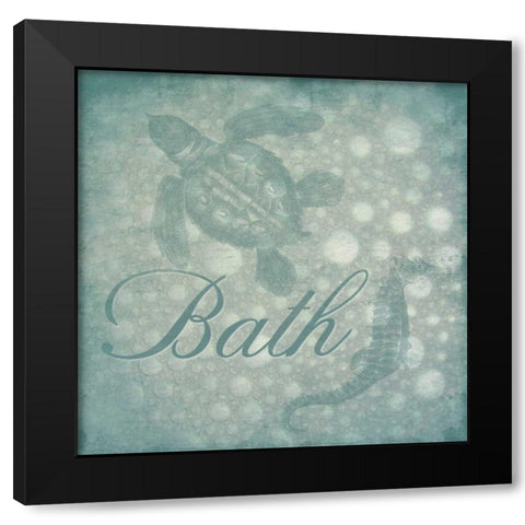 Bath bubbles Black Modern Wood Framed Art Print with Double Matting by Grey, Jace