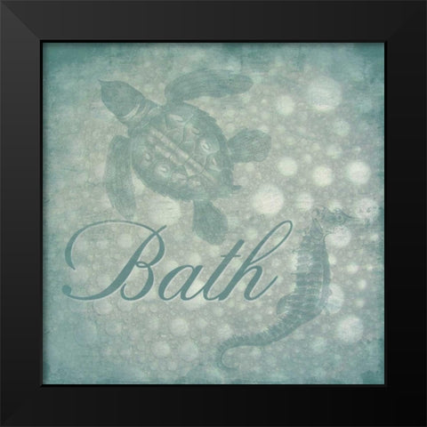 Bath bubbles Black Modern Wood Framed Art Print by Grey, Jace
