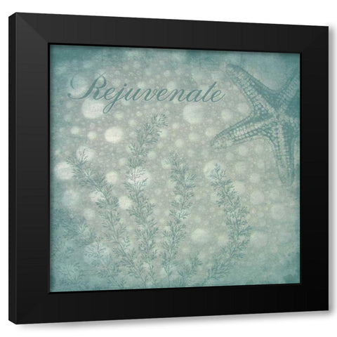 Rejuvenate bubbles Black Modern Wood Framed Art Print by Grey, Jace