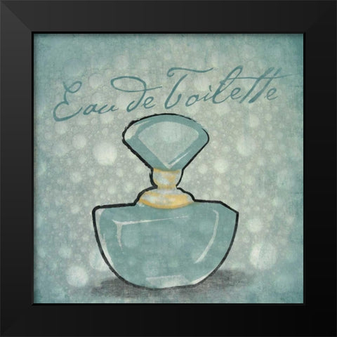 Eau de toilette bubbles Black Modern Wood Framed Art Print by Grey, Jace