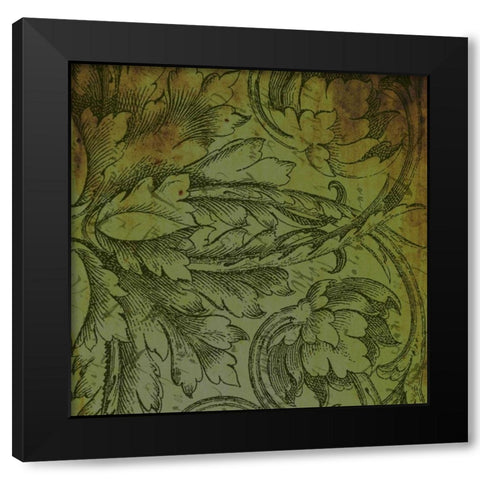 Patterns Black Modern Wood Framed Art Print by Grey, Jace