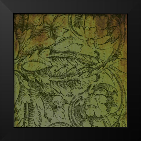 Patterns Black Modern Wood Framed Art Print by Grey, Jace