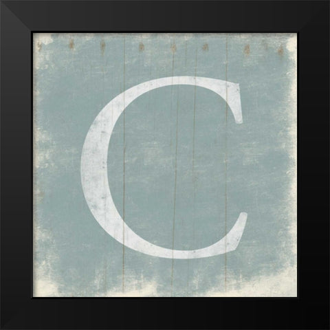 C Black Modern Wood Framed Art Print by Grey, Jace