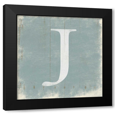 J Black Modern Wood Framed Art Print with Double Matting by Grey, Jace