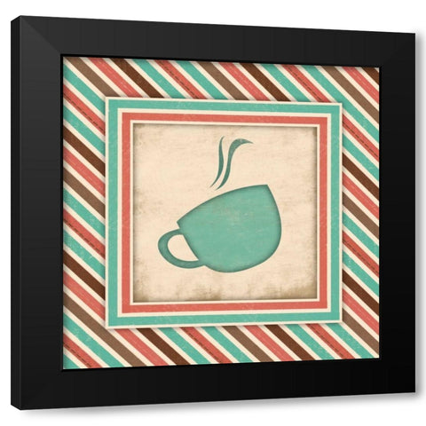 Coffee Black Modern Wood Framed Art Print with Double Matting by Grey, Jace