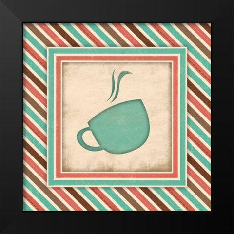 Coffee Black Modern Wood Framed Art Print by Grey, Jace