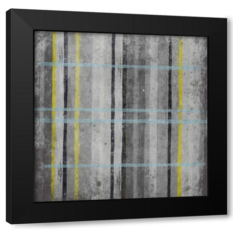 YG Stripes 1 Black Modern Wood Framed Art Print by Grey, Jace