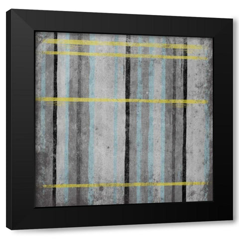 YG Stripes 2 Black Modern Wood Framed Art Print by Grey, Jace