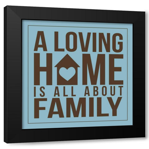 Home 5 Black Modern Wood Framed Art Print with Double Matting by Grey, Jace