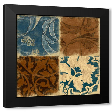 Pattern Black Modern Wood Framed Art Print by Grey, Jace