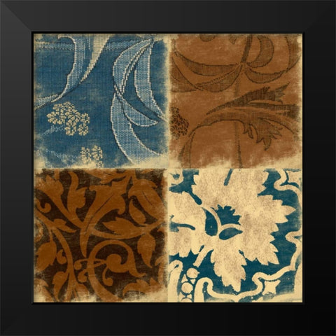 Pattern Black Modern Wood Framed Art Print by Grey, Jace