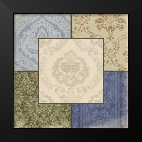 Borders Black Modern Wood Framed Art Print by Grey, Jace