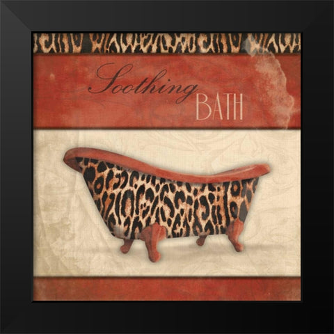 Soothing Bath Black Modern Wood Framed Art Print by Grey, Jace
