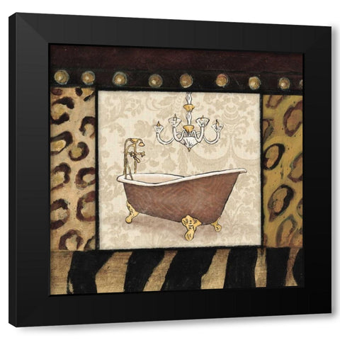 Bath 6 Black Modern Wood Framed Art Print by Grey, Jace