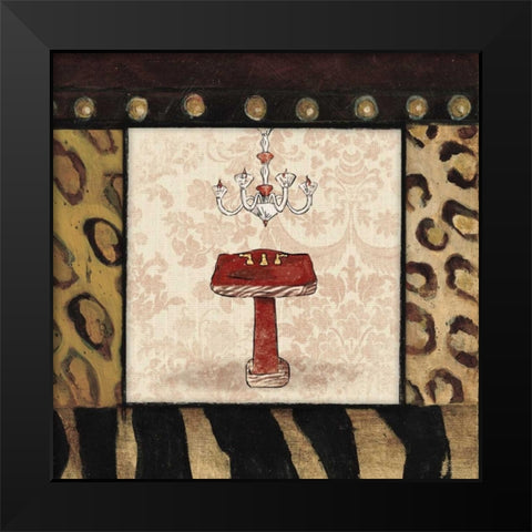 Sink1 red Black Modern Wood Framed Art Print by Grey, Jace