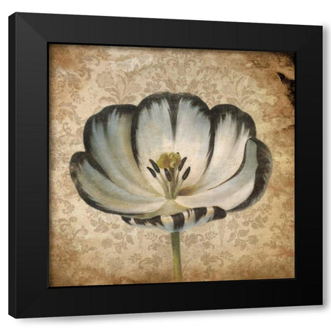 Flower 2 Black Modern Wood Framed Art Print by Grey, Jace