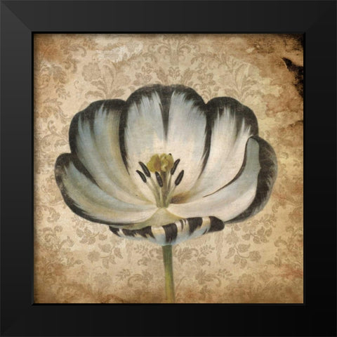 Flower 2 Black Modern Wood Framed Art Print by Grey, Jace