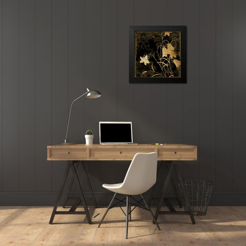 Silo flower 2 Black Modern Wood Framed Art Print by Grey, Jace