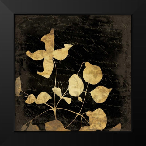 Silo Flower 4 Black Modern Wood Framed Art Print by Grey, Jace