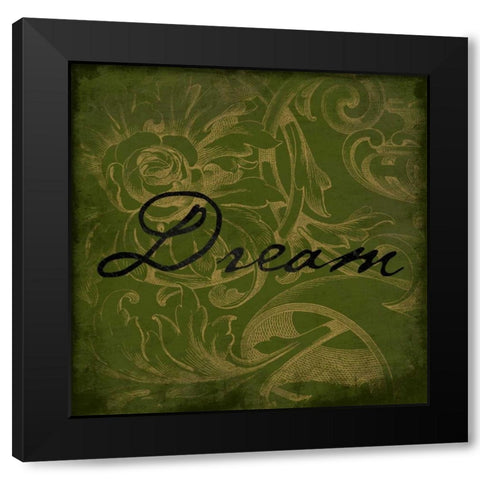 Dream Black Modern Wood Framed Art Print by Grey, Jace
