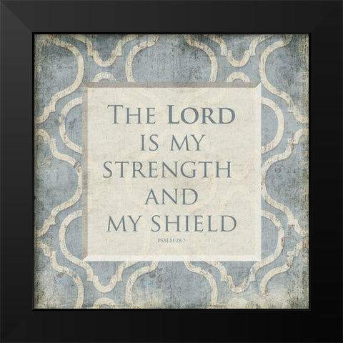 My Shield Black Modern Wood Framed Art Print by Grey, Jace