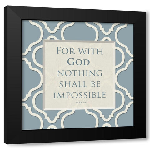 Impossible Black Modern Wood Framed Art Print with Double Matting by Grey, Jace