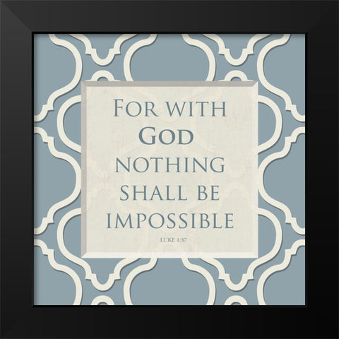 Impossible Black Modern Wood Framed Art Print by Grey, Jace