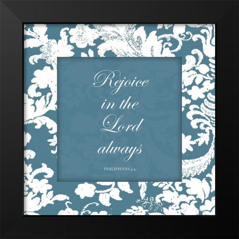 Rejoice Black Modern Wood Framed Art Print by Grey, Jace