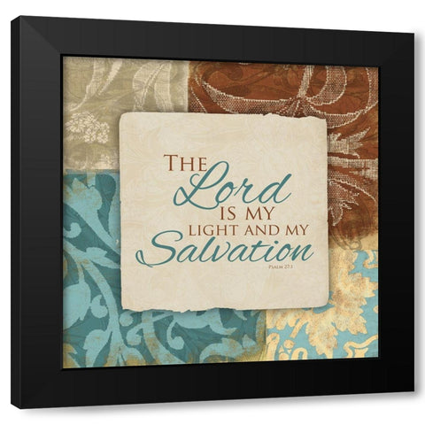 Lord Salvation Black Modern Wood Framed Art Print with Double Matting by Grey, Jace