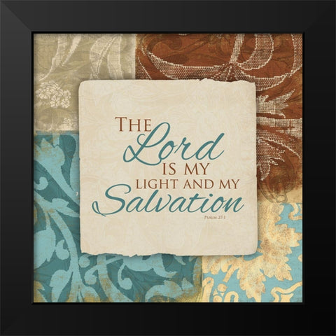 Lord Salvation Black Modern Wood Framed Art Print by Grey, Jace