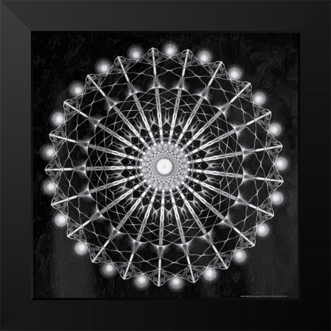 Sunken Black Modern Wood Framed Art Print by Grey, Jace