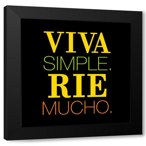 Viva Rie Black Modern Wood Framed Art Print with Double Matting by Grey, Jace