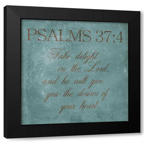 Take Delight Black Modern Wood Framed Art Print with Double Matting by Grey, Jace