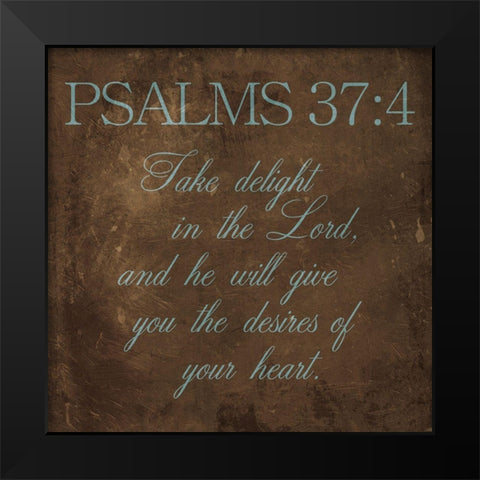 Take Delight Brown Black Modern Wood Framed Art Print by Grey, Jace