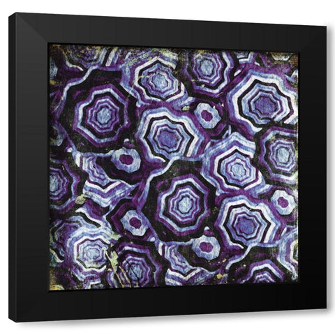Mix Of Purple Chips Black Modern Wood Framed Art Print by Grey, Jace