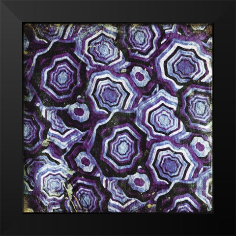 Mix Of Purple Chips Black Modern Wood Framed Art Print by Grey, Jace