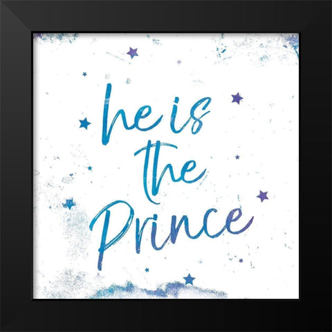 Prince Black Modern Wood Framed Art Print by Grey, Jace